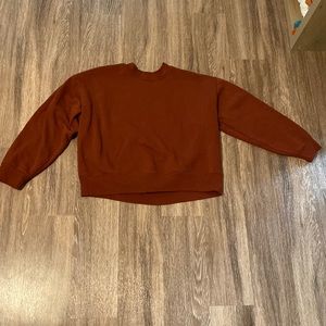 Burnt orange crewneck sweatshirt, XL